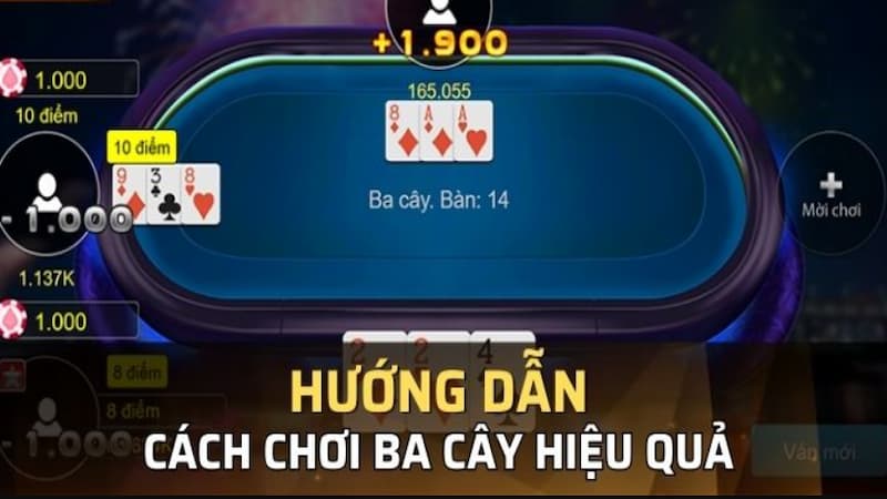 Luật chơi cơ bản của trò chơi đánh bài 3 cây