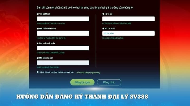 4 bước đăng ký trở thành đại lý tại SV388 là gì?