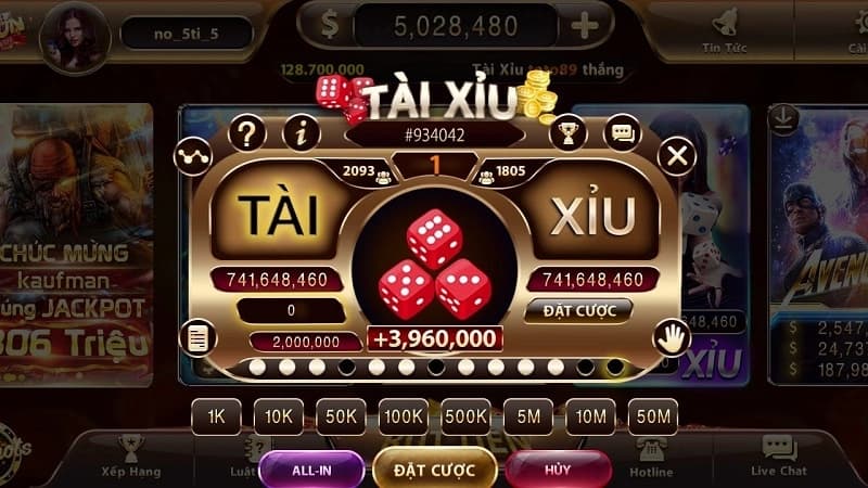 Cách chơi nổ hũ tài xỉu